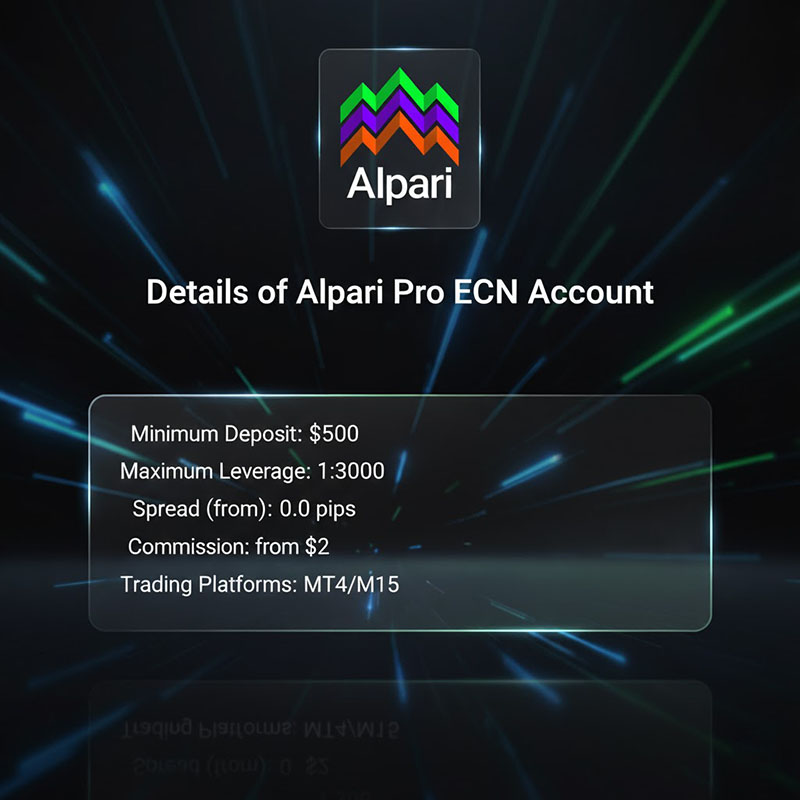 جزئیات حساب ECN PRO آلپاری